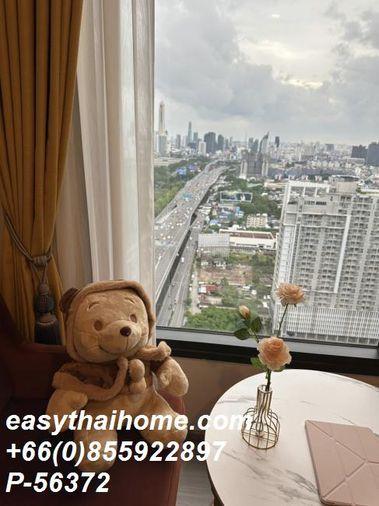 รูป P-56372 ให้เช่า Life Asoke Hype (ไลฟ์ อโศก ไฮป์) | ห้องสตูดิโอ | วิวเมือง | ชั้น 34 | เฟอร์นิเจอร์ครบ | Line Id: @easythaihome | 085-592-2897 - รูปที่ 16/17