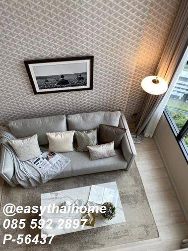 รูป P-56437 🔥 ให้เช่า Knightsbridge Prime Sathorn ใกล้ BTS ช่องนนทรี พื้นที่ 44 ตรม. Duplex 2 ห้องนอน พร้อมอยู่ Line ID: @easythaihome 085-592-2897 - รูปที่ 2/9