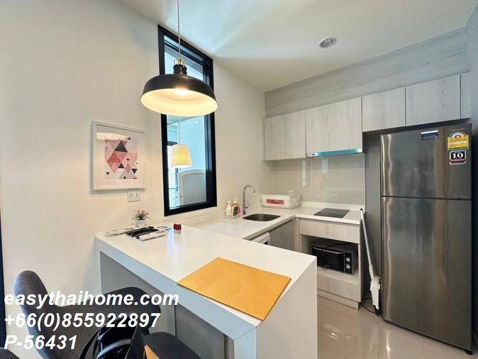 รูป P-56431 ให้เช่า  (ไลฟ์ อโศก) | วิวเมือง | ชั้น 22 อาคาร South | เฟอร์นิเจอร์ครบ | พร้อมเข้าอยู่ 📞 Line ID: @easythaihome | 085-592-2897 - รูปที่ 10/12