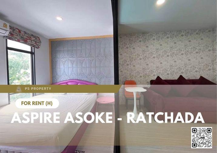 รูป ให้เช่า 📍 Aspire Asoke - Ratchada 📍 เฟอร์นิเจอร์ และ เครื่องใช้ไฟฟ้าครบ ใกล้ MRT พระราม 9 - รูปที่ 1/10