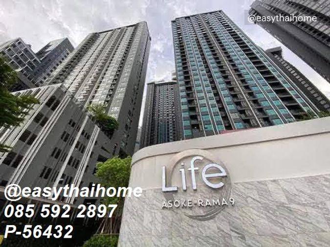 รูป P-56432 🔥 ให้เช่าคอนโด LIFE Asoke - Rama 9 ชั้น 22 วิวเมือง 1 ห้องนอน 1 ห้องน้ำ ใกล้ MRT พระราม 9 เพียง 510 เมตร Line ID: @easythaihome 085-592-2897 - รูปที่ 8/8
