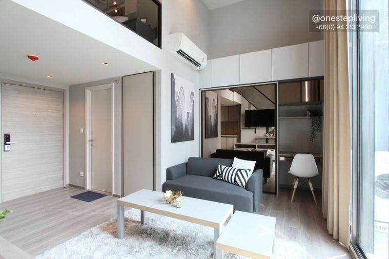รูป ให้เช่าคอนโด Knightsbridge Prime Sathorn (BTS ช่องนนทรี) Duplex เฟอร์บิ้วอิน เครื่องใช้ไฟฟ้าครบ @onestepliving - รูปที่ 1/6