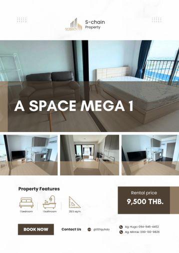 รูป 🌆✨ ห้องชั้นสูง ชั้น 24 วิวโล่ง ใกล้เมกะบางนา 🔥 A Space Mega 1 ✨ NO-020 - รูปที่ 1/5