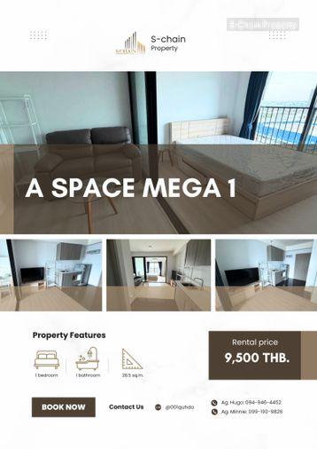 รูป 🌆✨ ห้องชั้นสูง ชั้น 24 วิวโล่ง ใกล้เมกะบางนา 🔥 A Space Mega 1 ✨ NO-020 - รูปที่ 1/5