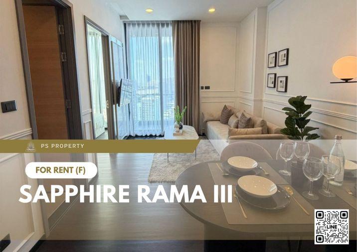 รูป ให้เช่า 📍 Sapphire Rama III 📍เฟอร์นิเจอร์ และ เครื่องใช้ไฟฟ้าครบ ใกล้ BTS ช่องนนทรี - รูปที่ 1/10