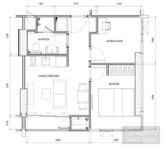 รูป T1538 คอนโดให้เช่า Centric Ratchayothin (เซ็นทริค รัชโยธิน) ห้องสวย เฟอร์ครบ ราคาพิเศษ - รูปที่ 15/15