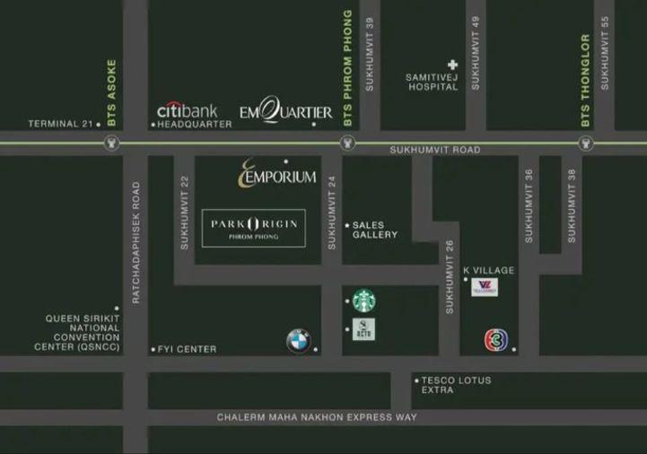 picture 2Bed | 1Bath | BTS Phrom Phong | 56sqm | THB 42,000/mo | Fl.5 — Park Origin Phrom Phong Bangkok - 6/10