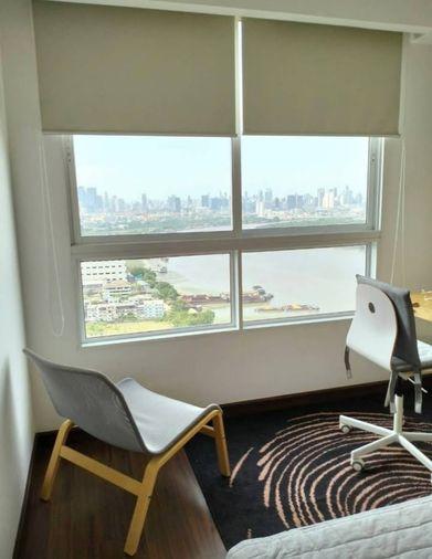 รูป 1 ห้องนอน | 1 ห้องน้ำ | MRT Khlong Toei | 59 ตร.ม. | 23,000 บาท/เดือน | ชั้น 32 — Supalai Prima Riva กรุงเทพฯ - รูปที่ 3/9