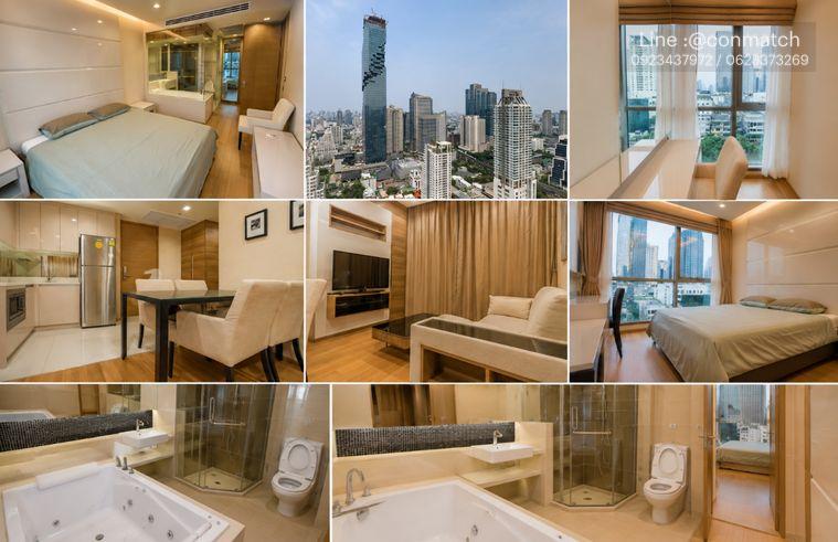 รูป 2 ห้องนอน | 2 ห้องน้ำ | BTS Saint Louis | 66 ตร.ม. | 45,000 บาท/เดือน | ชั้น 8 — The Address Sathorn กรุงเทพฯ - รูปที่ 1/2