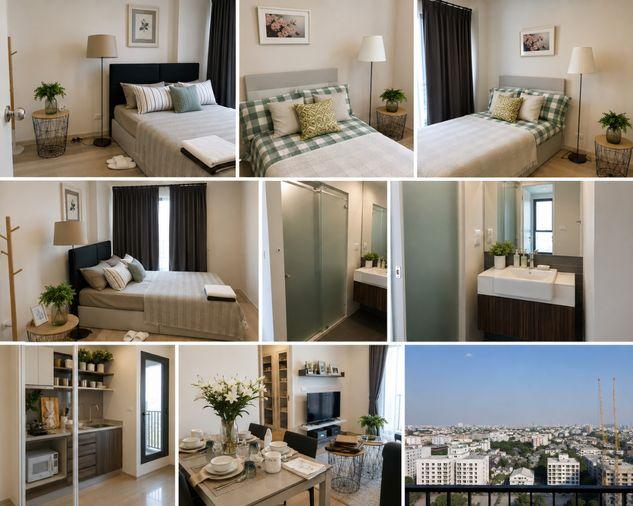 picture 2Bed | 1Bath | MRT Huai Khwang | 53sqm | THB 35,000/mo | Fl.16 — Centric Ratchada - Huai Khwang Bangkok - 1/2
