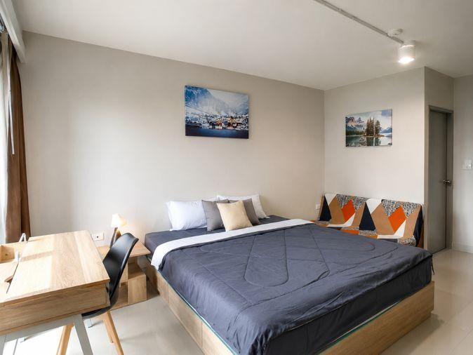 picture Studio | 1Bath | MRT Phra Ram 9 | 26sqm | THB 9,500/mo | Fl.4 — I-House Laguna Garden Bangkok - 2/2