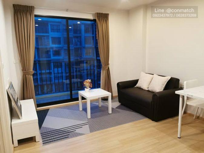 รูป 1 ห้องนอน | 1 ห้องน้ำ | BTS Mueang Thong Thani | 34.38 ตร.ม. | 12,000 บาท/เดือน | ชั้น 22 — BASE Chaengwattana กรุงเทพฯ - รูปที่ 1/5