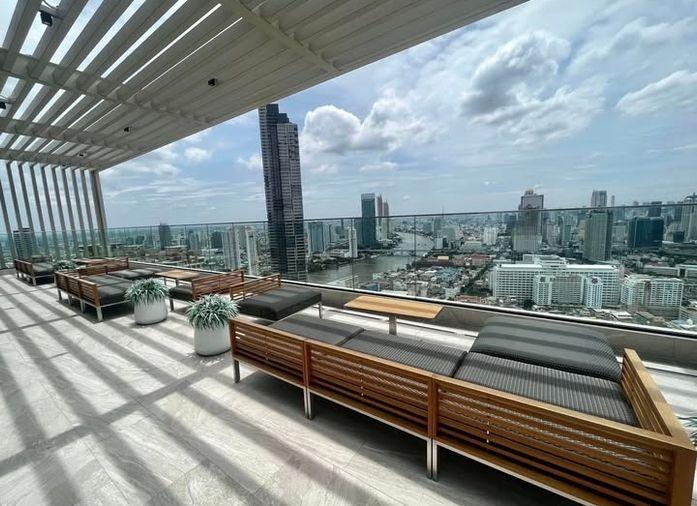 รูป 1 ห้องนอน | 1 ห้องน้ำ | BTS Saphan Taksin | 44 ตร.ม. | 30,000 บาท/เดือน | ชั้น 25 — Rhythm Charoenkrung Pavillion กรุงเทพฯ - รูปที่ 5/9