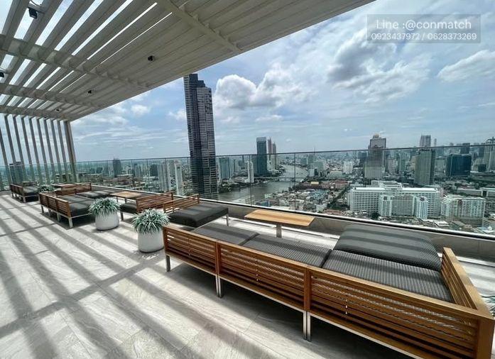 รูป 1 ห้องนอน | 1 ห้องน้ำ | BTS Saphan Taksin | 44 ตร.ม. | 30,000 บาท/เดือน | ชั้น 25 — Rhythm Charoenkrung Pavillion กรุงเทพฯ - รูปที่ 5/9