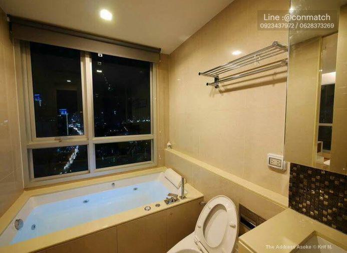 รูป 2 ห้องนอน | 2 ห้องน้ำ | MRT Phetchaburi | 65 ตร.ม. | 43,000 บาท/เดือน | ชั้น 30 — The Address Asoke กรุงเทพฯ - รูปที่ 9/10
