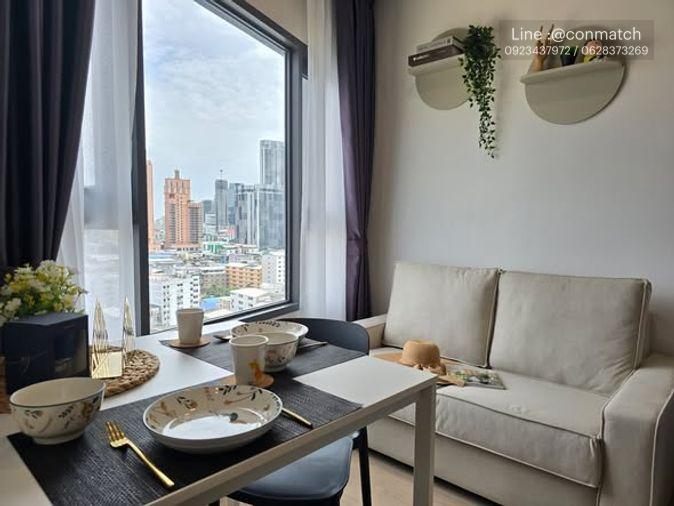 รูป 1 ห้องนอน | 1 ห้องน้ำ | MRT Queen Sirikit National Convention Centre | 27 ตร.ม. | 20,000 บาท/เดือน | ชั้น 15 — Life Rama 4 - Asoke กรุงเทพฯ - รูปที่ 1/5