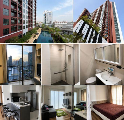 รูป 1 ห้องนอน | 1 ห้องน้ำ | BTS Wongwian Yai | 30 ตร.ม. | 19,000 บาท/เดือน | ชั้น 14 — Nye By Sansiri กรุงเทพฯ - รูปที่ 1/1