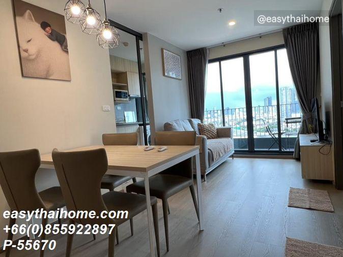 รูป P-55670 ให้เช่า ไอดีโอ โอทู | วิวเมือง | เฟอร์นิเจอร์ครบ | ใกล้ BTS บางนา | พร้อมเข้าอยู่ 📞 Line ID: @easythaihome | 085-592-2897 - รูปที่ 3/8