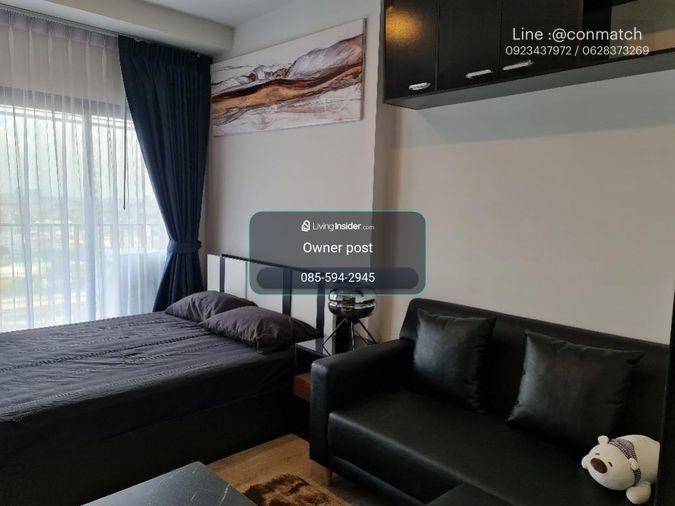 picture Studio | 1Bath | MRT Ramkhamhaeng | 27sqm | THB 14,000/mo | Fl.11 — The Tree Pattanakarn - Ekkamai Bangkok - 4/10