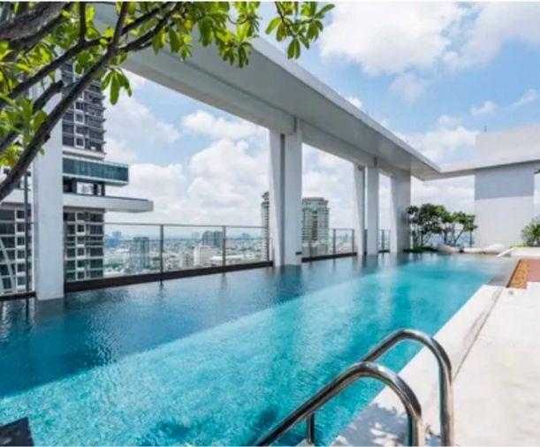 รูป 2 ห้องนอน | 1 ห้องน้ำ | BTS Chong Nonsi | 56 ตร.ม. | 33,000 บาท/เดือน | ชั้น 17 — Rhythm Sathorn - Narathiwas กรุงเทพฯ - รูปที่ 2/10