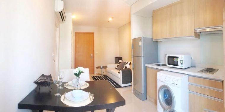 picture 1Bed | 1Bath | MRT Phetchaburi | 42sqm | THB 25,000/mo | Fl.19 — Villa Asoke Bangkok - 8/10