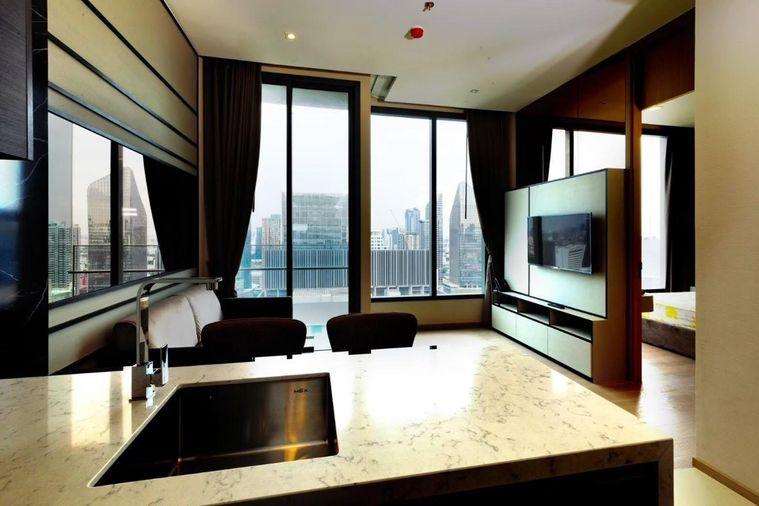 picture 1Bed | 1Bath | MRT Sukhumvit | 44sqm | THB 40,000/mo | Fl.32 — The Esse Asoke Bangkok - 4/10