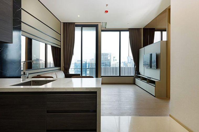 picture 1Bed | 1Bath | MRT Sukhumvit | 44sqm | THB 40,000/mo | Fl.32 — The Esse Asoke Bangkok - 3/10