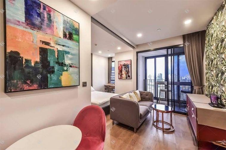 รูป 1 ห้องนอน | 1 ห้องน้ำ | MRT Sam Yan | 34 ตร.ม. | 29,000 บาท/เดือน | ชั้น 40 — Ashton Chula - Silom กรุงเทพฯ - รูปที่ 3/9