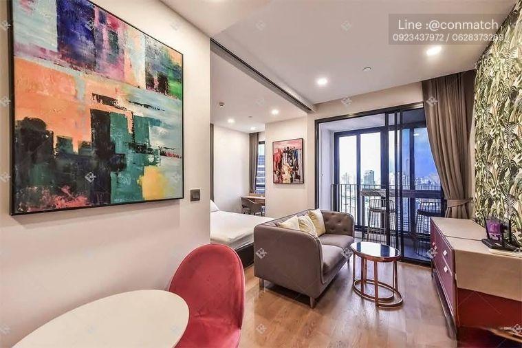 รูป 1 ห้องนอน | 1 ห้องน้ำ | MRT Sam Yan | 34 ตร.ม. | 29,000 บาท/เดือน | ชั้น 40 — Ashton Chula - Silom กรุงเทพฯ - รูปที่ 3/9
