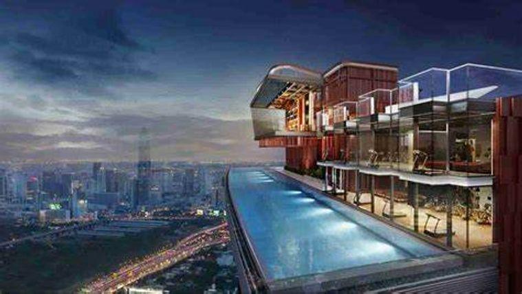 picture 1Bed | 1Bath | MRT Phra Ram 9 | 27sqm | THB 18,000/mo | Fl.23 — Life Asoke Hype Bangkok - 1/1