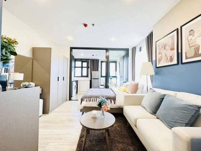 รูป 1 ห้องนอน | 1 ห้องน้ำ | MRT Huai Khwang | 31 ตร.ม. | 17,000 บาท/เดือน | ชั้น 34 — XT Huaikhwang กรุงเทพฯ - รูปที่ 1/9