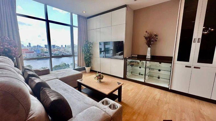 รูป 2 ห้องนอน | 2 ห้องน้ำ | BTS Saphan Taksin | 92 ตร.ม. | 50,000 บาท/เดือน | ชั้น 12 — Baan Sathorn Chaopraya กรุงเทพฯ - รูปที่ 3/9
