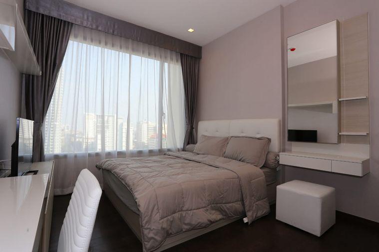 รูป 1 ห้องนอน | 1 ห้องน้ำ | BTS Asok | 45 ตร.ม. | 30,000 บาท/เดือน | ชั้น 22 — Condo Q Asoke กรุงเทพฯ - รูปที่ 1/9