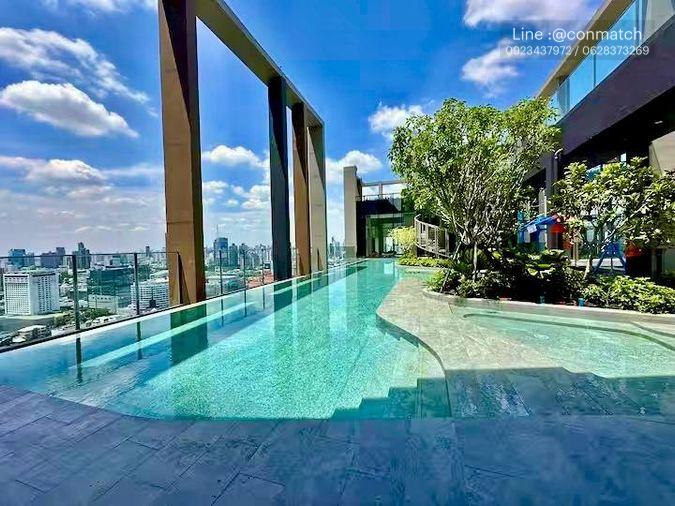 picture 1Bed | 1Bath | MRT Phra Ram 9 | 25sqm | THB 20,000/mo | Fl.27 — Nue District R9 Bangkok - 1/1