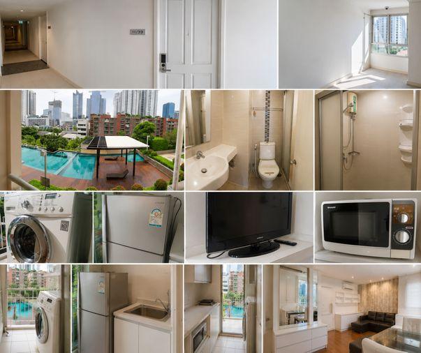 รูป 1 ห้องนอน | 1 ห้องน้ำ | MRT Phra Ram 9 | 34 ตร.ม. | 14,000 บาท/เดือน | ชั้น 6 — Lumpini Place Rama Ix-Ratchada กรุงเทพฯ - รูปที่ 1/1