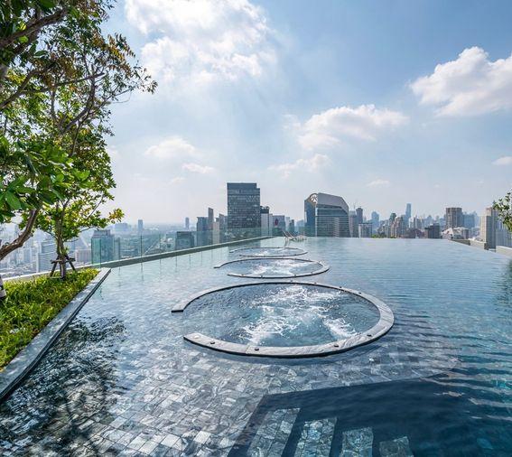 picture 2Bed | 1Bath | BTS Phloen Chit | 45sqm | THB 35,000/mo | Fl.20 — Life One Wireless Bangkok - 3/8