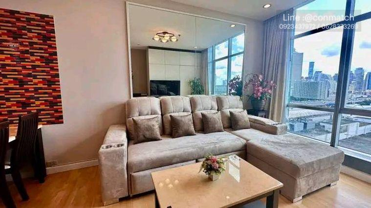 รูป 2 ห้องนอน | 2 ห้องน้ำ | BTS Krung Thon Buri | 93 ตร.ม. | 50,000 บาท/เดือน | ชั้น 12 — Baan Sathorn Chaopraya กรุงเทพฯ - รูปที่ 1/10
