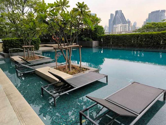 รูป 1 ห้องนอน | 1 ห้องน้ำ | MRT Hua Lamphong | 45 ตร.ม. | 35,000 บาท/เดือน | ชั้น 25 — The Room Rama 4 กรุงเทพฯ - รูปที่ 1/5
