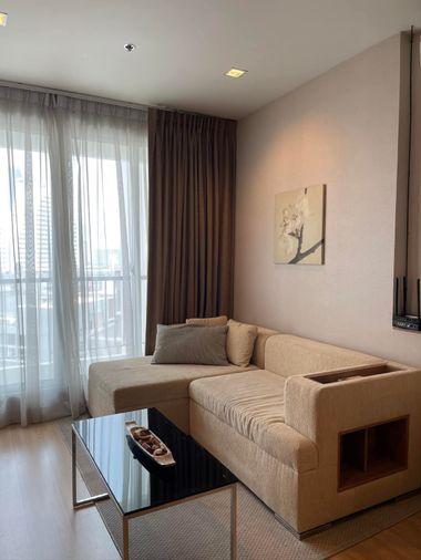 รูป 1 ห้องนอน | 1 ห้องน้ำ | BTS Saphan Taksin | 38 ตร.ม. | 24,000 บาท/เดือน | ชั้น 9 — Rhythm Sathorn กรุงเทพฯ - รูปที่ 3/3