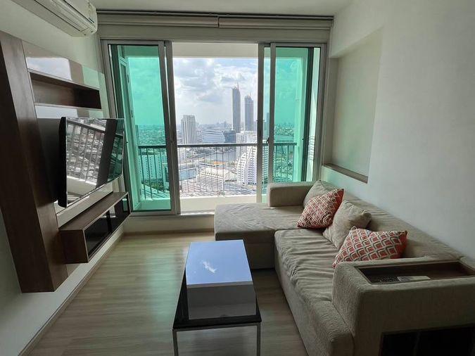 รูป 1 ห้องนอน | 1 ห้องน้ำ | BTS Saphan Taksin | 45 ตร.ม. | 25,000 บาท/เดือน | ชั้น 34 — Rhythm Sathorn กรุงเทพฯ - รูปที่ 2/8
