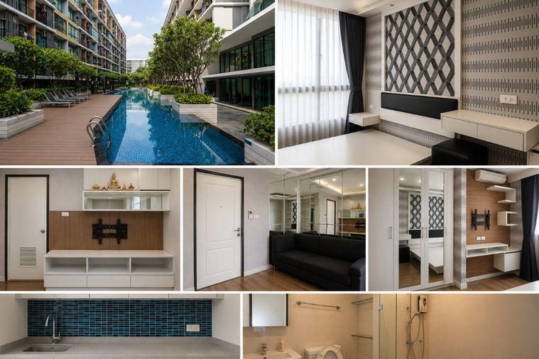 รูป 1 ห้องนอน | 1 ห้องน้ำ | MRT Sutthisan | 32 ตร.ม. | 9,000 บาท/เดือน | ชั้น 7 — Sukhumvit 103 กรุงเทพฯ - รูปที่ 1/1