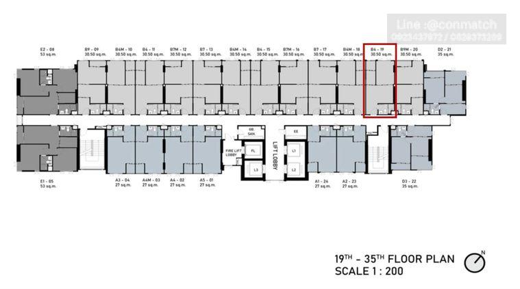 picture 1Bed | 1Bath | BTS On Nut | 31sqm | THB 22,000/mo | Fl.19 — Aspire Onnut Station Bangkok - 1/4