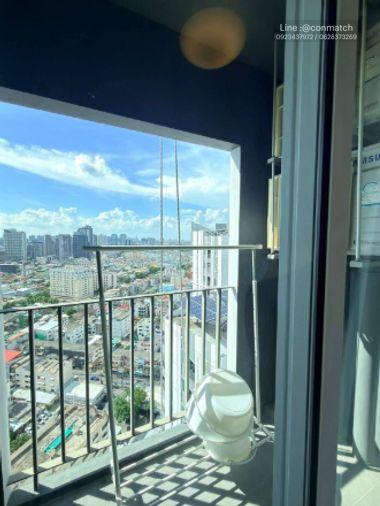 รูป 1 ห้องนอน | 1 ห้องน้ำ | MRT Huai Khwang | 30 ตร.ม. | 15,000 บาท/เดือน | ชั้น 26 — Chapter One Eco Ratchada - Huaikwang กรุงเทพฯ - รูปที่ 8/9