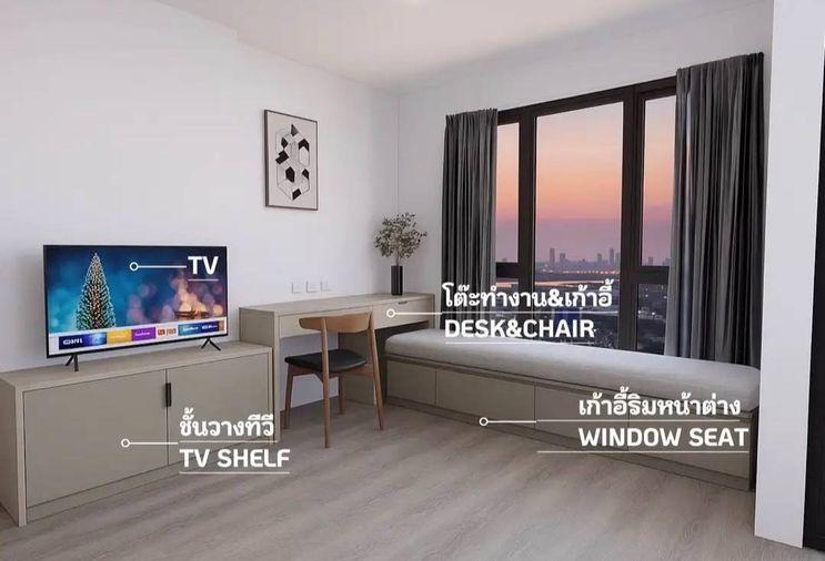 รูป 1 ห้องนอน | 1 ห้องน้ำ | BTS Phra Khanong | 36 ตร.ม. | 28,000 บาท/เดือน | ชั้น 30 — Aspire Sukhumvit-Rama 4 กรุงเทพฯ - รูปที่ 7/10
