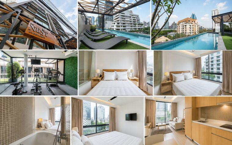 รูป 1 ห้องนอน | 1 ห้องน้ำ | BTS Phloen Chit | 37 ตร.ม. | 20,000 บาท/เดือน | ชั้น 7 — The Nest Ploenchit กรุงเทพฯ - รูปที่ 1/1