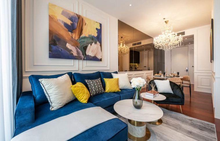 picture 1Bed | 1Bath | BTS Thong Lo | 50sqm | THB 70,000/mo | Fl.19 — Khun By Yoo Bangkok - 1/10