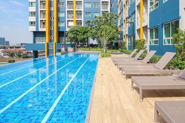 รูป 1 ห้องนอน | 1 ห้องน้ำ | ARL Hua Mak | 31 ตร.ม. | 12,000 บาท/เดือน | ชั้น 29 — Lumpini Ville Phattanakan - Srinakarin กรุงเทพฯ - รูปที่ 2/9
