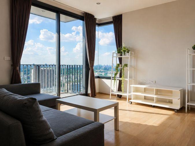 รูป 2 ห้องนอน | 2 ห้องน้ำ | BTS Ratchathewi | 68 ตร.ม. | 55,000 บาท/เดือน | ชั้น 20 — Pyne By Sansiri กรุงเทพฯ - รูปที่ 6/10