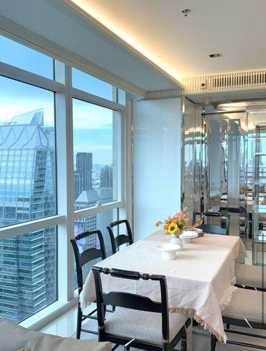 รูป 2 ห้องนอน | 2 ห้องน้ำ | BTS Phloen Chit | 141 ตร.ม. | 120,000 บาท/เดือน | ชั้น 37 — Athenee Residence กรุงเทพฯ - รูปที่ 6/6