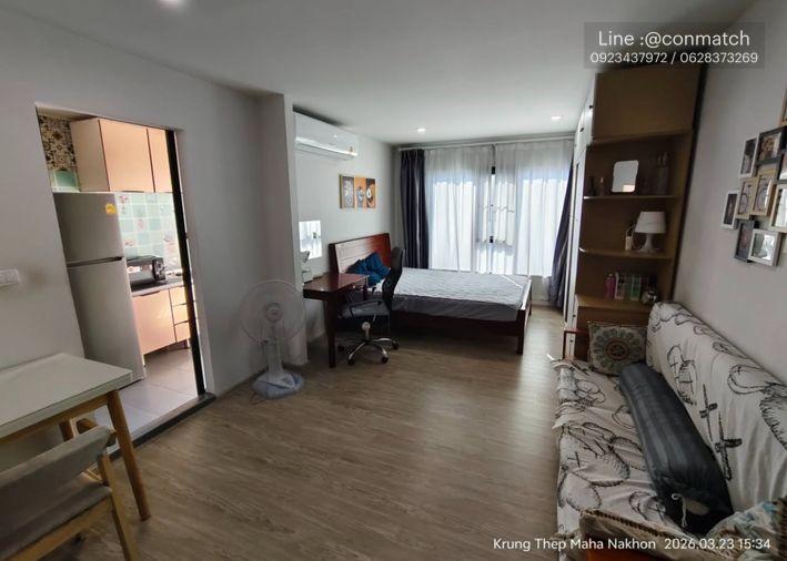 รูป 1 ห้องนอน | 1 ห้องน้ำ | MRT Bang O | 30 ตร.ม. | 10,000 บาท/เดือน | ชั้น 7 — Rye Condo กรุงเทพฯ - รูปที่ 10/10